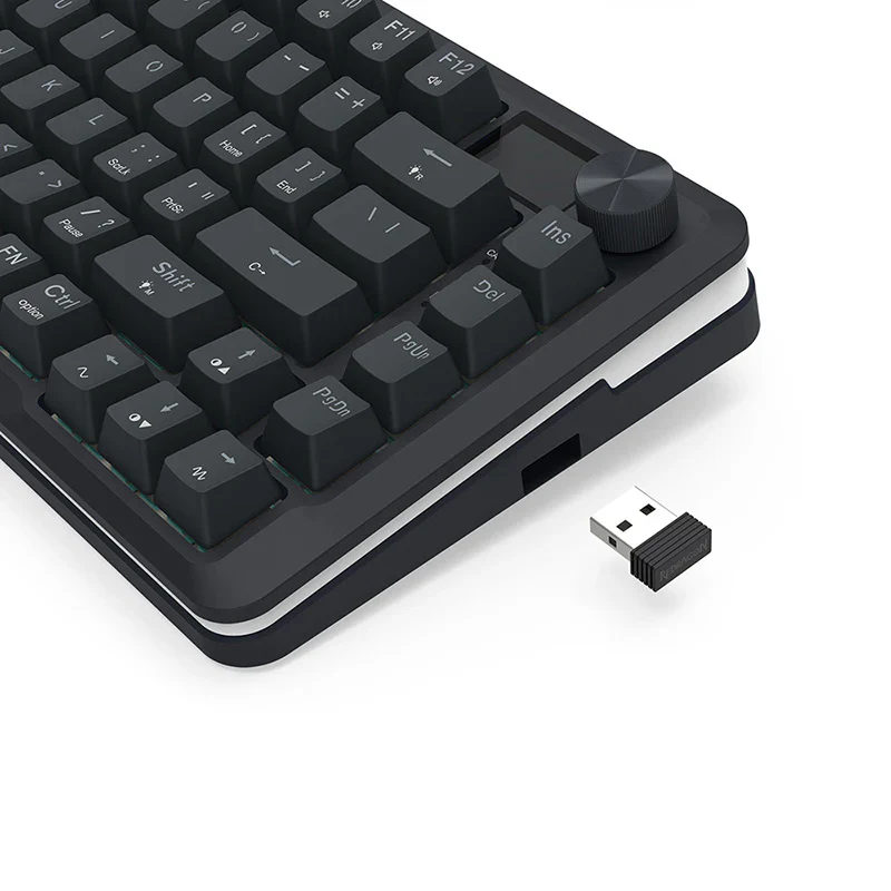 Redragon K708 Pro 75% Wireless/BT RGB Mechanical Keyboard with LCD Screen Redragon K708 Pro 75% Wireless/BT RGB Mechanical Keyboard with LCD Screen